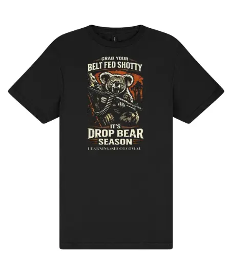 Drop Bear Season beltfed shotty shirt